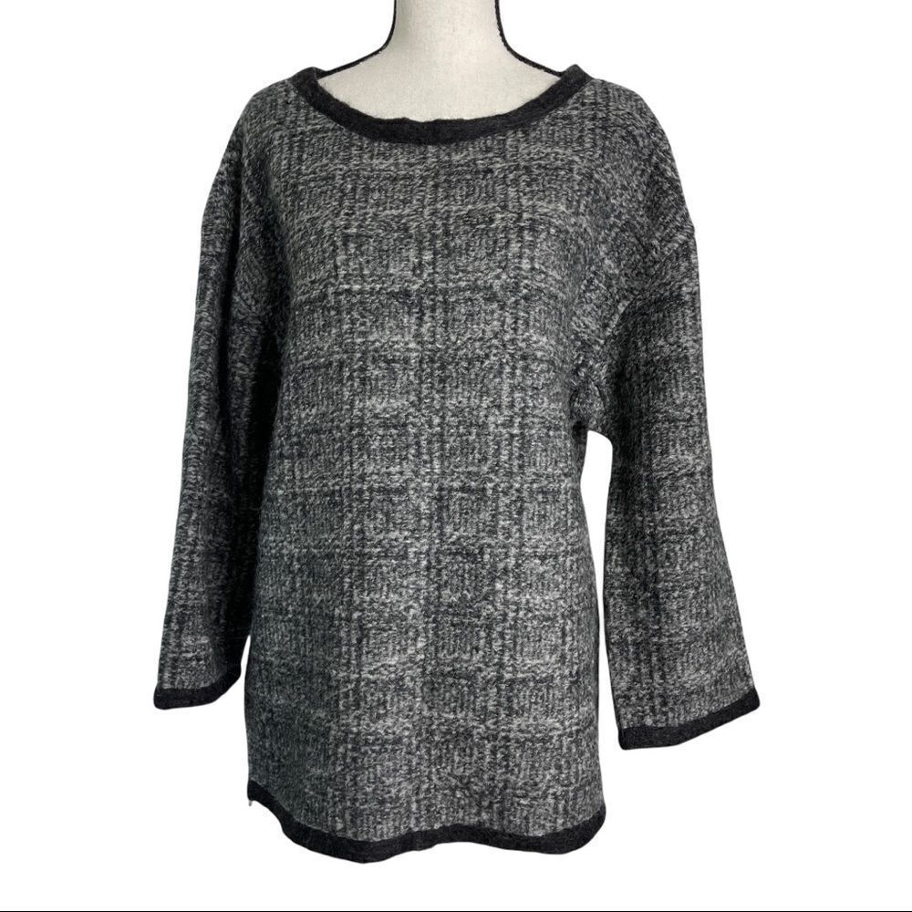 Leon Max Limited Edition Mohair Wool Blend Gray Sweater -‎ Large